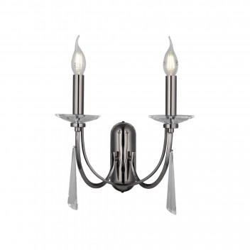 Klasyczny kinkiet grafit 1570-87-29 TOREDO HOTEL SALON SYPIALNIA JADALNIA LUCEA STL