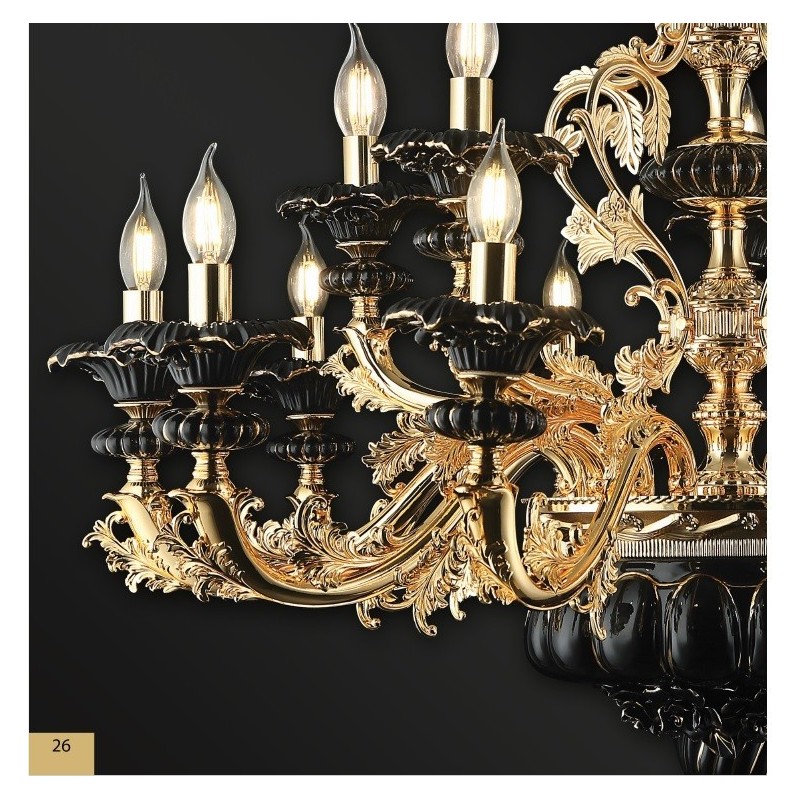 Designerski kinkiet 80476-05-W02-GD PALMINA SALON SYPIALNIA JADALNIA HOTEL LUCEA