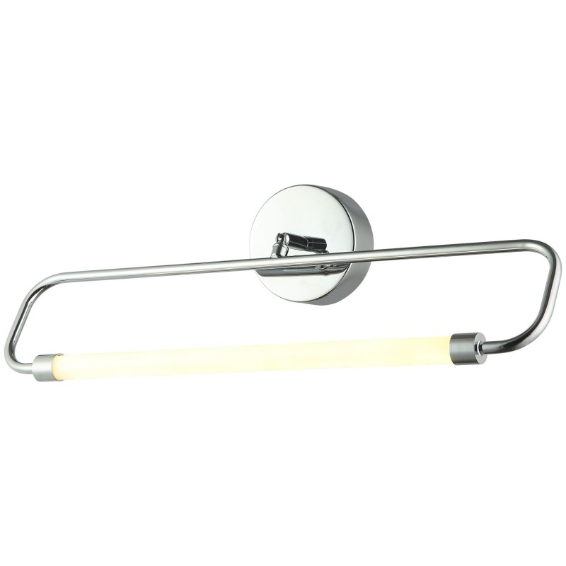 Nowoczesny srebrny kinkiet 80478-02-WB1-CR MEDEL nad obraz salon sypialnia jadalnia hotel lucea