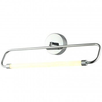 Nowoczesny srebrny kinkiet 80478-02-WB1-CR MEDEL nad obraz salon sypialnia jadalnia hotel lucea