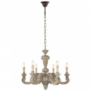 Klasyczny żyrandol 80449-01-P06-WG PONTECO SALON SYPIALNIA JADALNIA HOTEL LUCEA