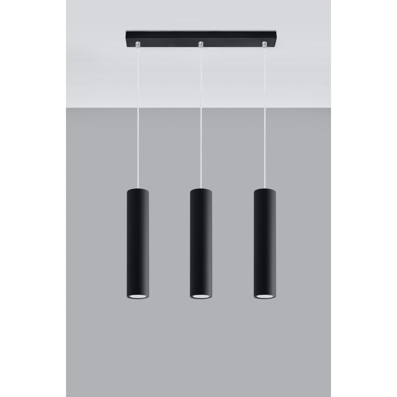 Lampa Wisząca LAGOS 3 Czarny