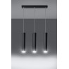 Lampa Wisząca LAGOS 3 Czarny