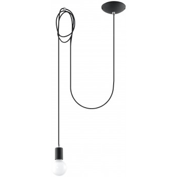Lampa Wisząca EDISON 1 LONG Czarny