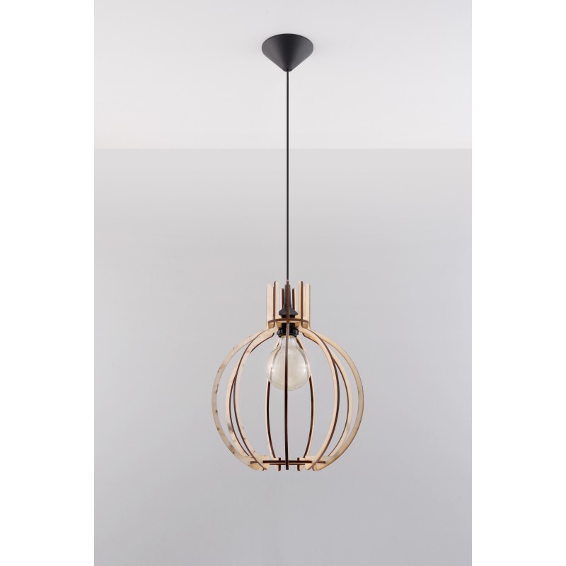 Lampa Wisząca ARANCIA Naturalne Drewno