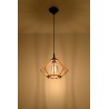 Lampa Wisząca POMPELMO Naturalne Drewno
