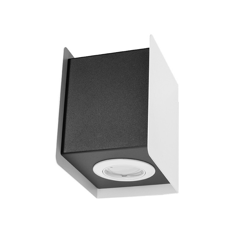 Kinkiet STEREO 1 biały/czarny