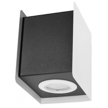 Kinkiet STEREO 1 biały/czarny