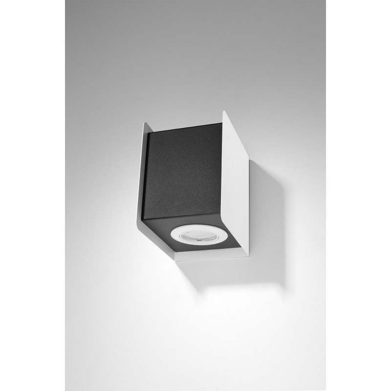 Kinkiet STEREO 1 biały/czarny