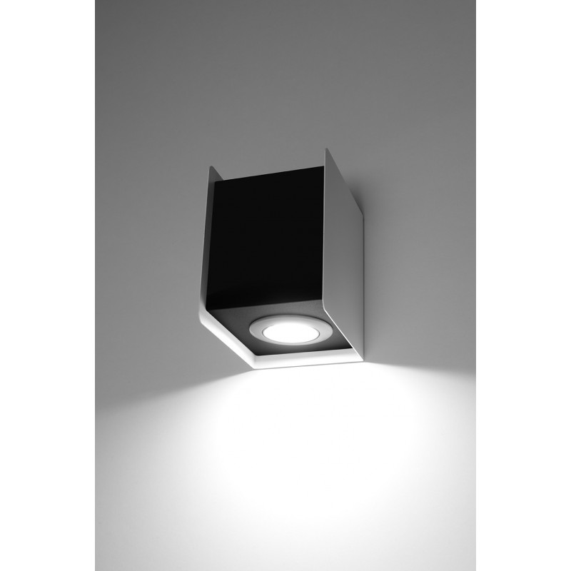 Kinkiet STEREO 1 biały/czarny