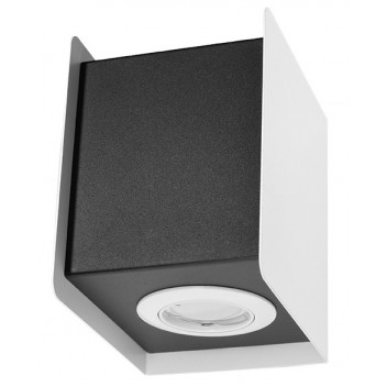 Kinkiet STEREO 2 biały/czarny
