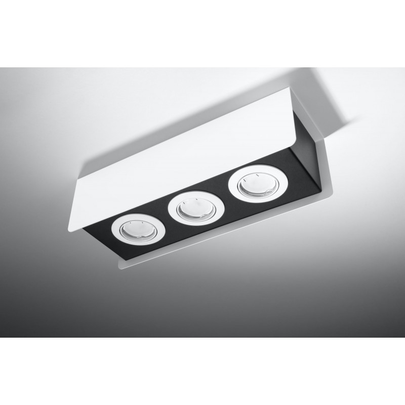 Plafon STEREO 3 Biały