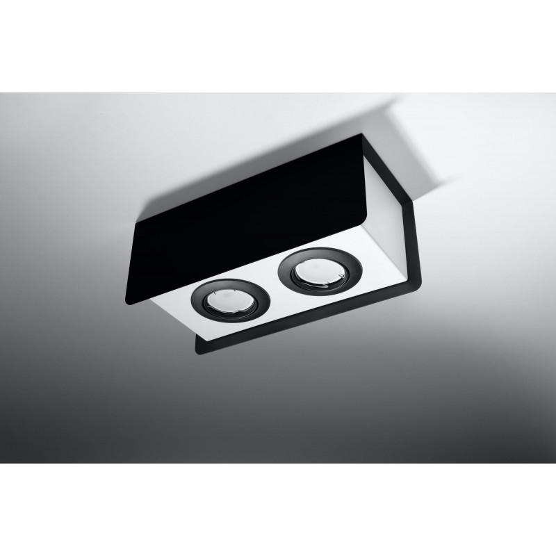 Plafon STEREO 2 Czarny