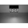 Plafon STEREO 4 Czarny