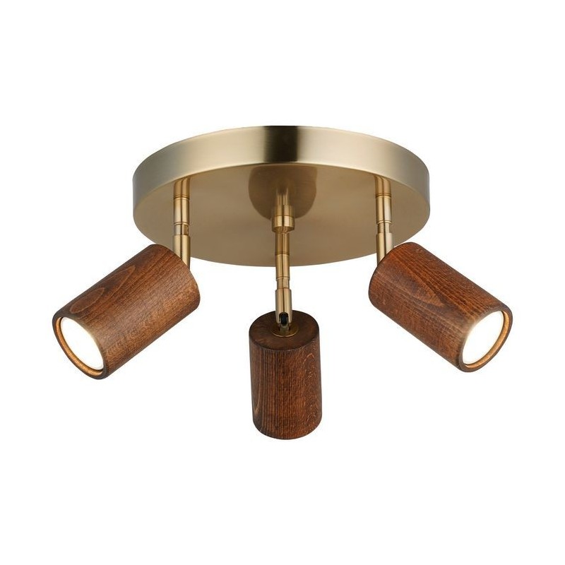 Nowoczesna lampa sufitowa n kole patyna LEGNO 1619-52-23 lucea do salonu jadalni kuchnia