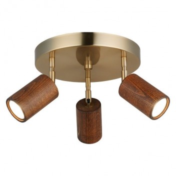 Nowoczesna lampa sufitowa n kole patyna LEGNO 1619-52-23 lucea do salonu jadalni kuchnia