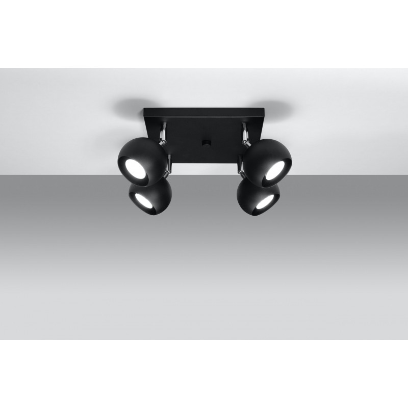 Plafon OCULARE 4 Czarny