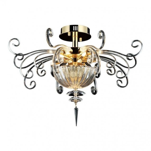 Ekskluzywna złota lampa sufitowa SEVERTINO 80605-05-C06-CL lucea do salonu jadalni kuchnia