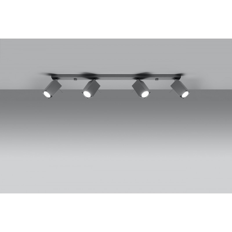 Plafon MERIDA 4L Szary