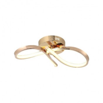 Elegancka lampa sufitowa plafon lucea złoto żółto-różowe ORNES 80440-01-CS1-FG led  salon sypialnia  kuchnia, jadalnia
