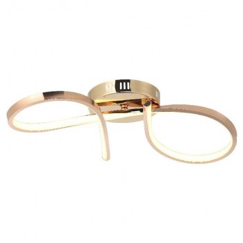 Elegancka lampa sufitowa plafon lucea złoto żółto-różowe ORNES 80440-02-CB1-FG led  salon sypialnia  kuchnia, jadalnia