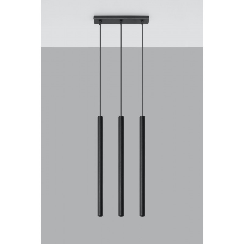 Lampa Wisząca PASTELO 3 Czarna