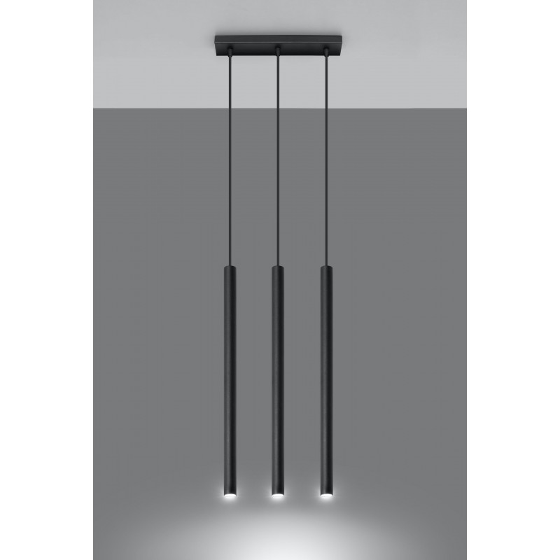 Lampa Wisząca PASTELO 3 Czarna