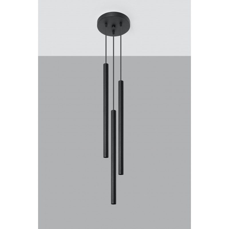 Lampa Wisząca PASTELO 3P Czarna