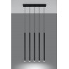 Lampa Wisząca PASTELO 5 Czarna