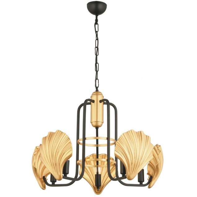 Designerska złota lampa wisząca avonni AV-66119-5S salon sypialnia jadalnia