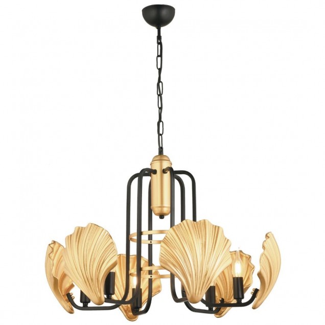 Designerska złota lampa wisząca avonni AV-66119-6S salon sypialnia jadalnia