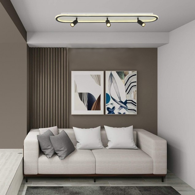 Nowoczesna lampa sufitowa avonni AR-66128-BSY biała salon sypialnia jadalnia - 2