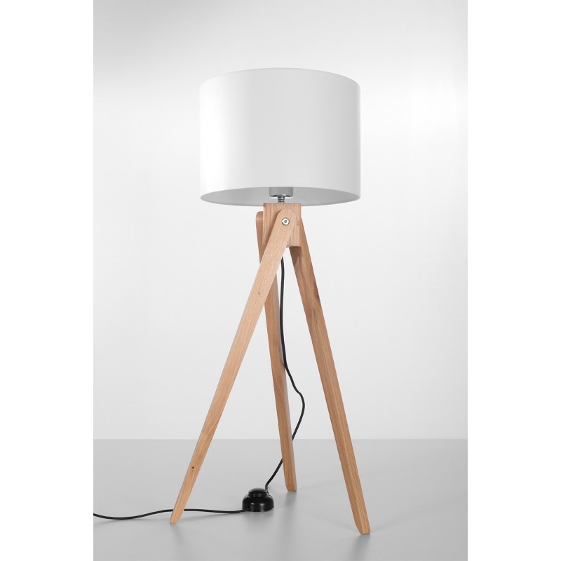 Lampa stojąca LEGNO 1 naturalne drewno