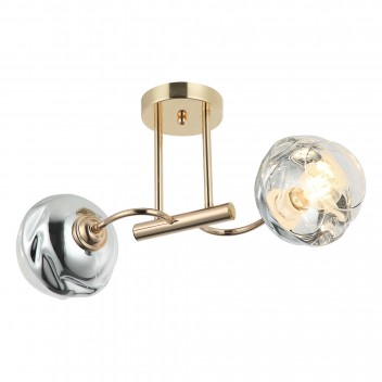 Elegancka złota lampa sufitowa FORMA 80734-01-C02-FG salon sypialnia jadalnia hotel LUCEA