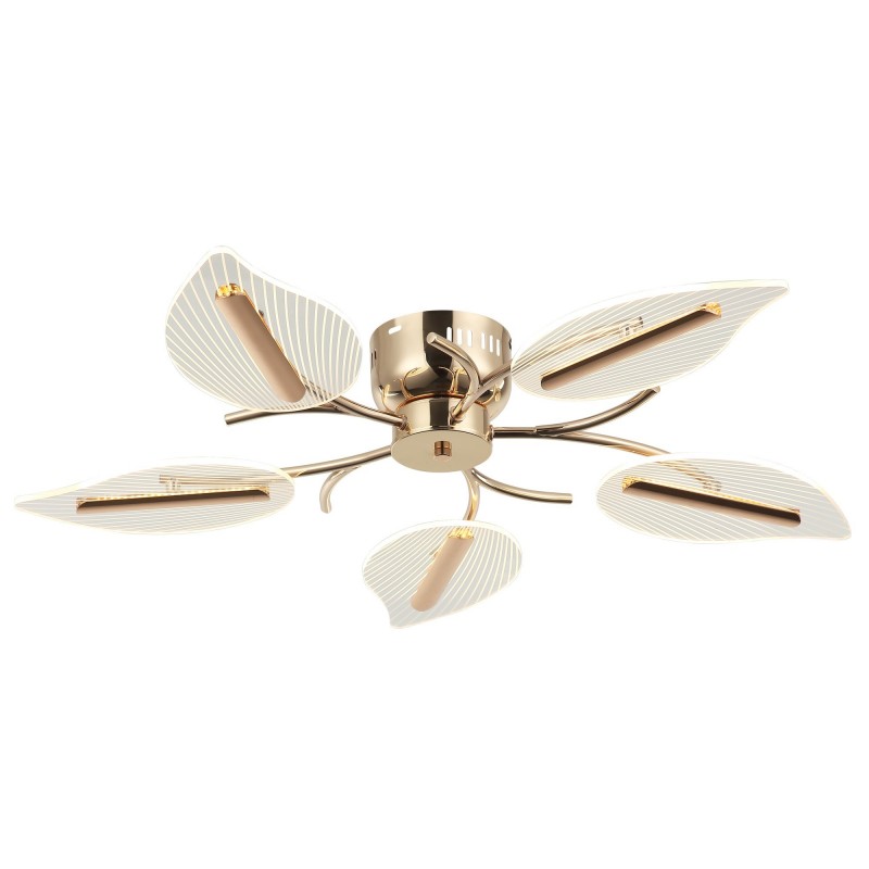 Elegancka złota lampa sufitowa KARPEN 80716-02-C05-FG salon sypialnia jadalnia hotel LUCEA