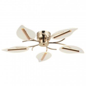 Elegancka złota lampa sufitowa KARPEN 80716-02-C05-FG salon sypialnia jadalnia hotel LUCEA