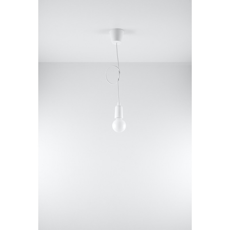 Lampa wisząca DIEGO 1 biała