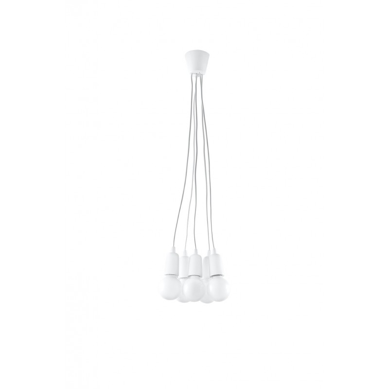 Lampa wisząca DIEGO 5 biała