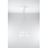 Lampa wisząca DIEGO 5 biała