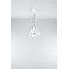 Lampa wisząca DIEGO 5 biała