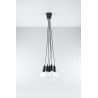 Lampa wisząca DIEGO 5 czarna