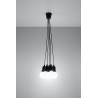 Lampa wisząca DIEGO 5 czarna
