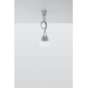 Lampa wisząca DIEGO 3 szara
