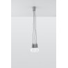 Lampa wisząca DIEGO 3 szara
