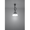 Lampa wisząca DIEGO 5 szara