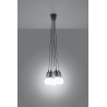 Lampa wisząca DIEGO 5 szara