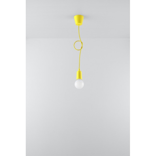 Lampa wisząca DIEGO 1 żółta - 2