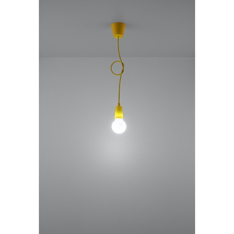 Lampa wisząca DIEGO 1 żółta