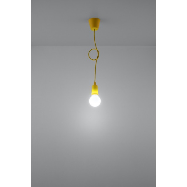 Lampa wisząca DIEGO 1 żółta - 4