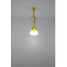 Lampa wisząca DIEGO 3 żółta